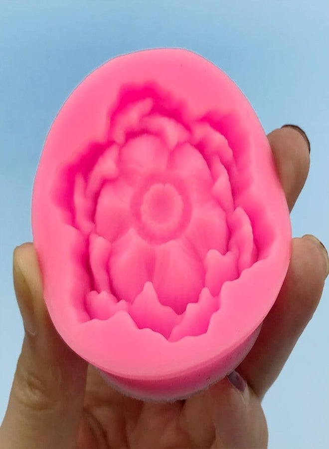 Skytail Lotus Peony Flower Silicone Candle Mould for Chocolate Fondant Candy Cake Decoration Cupcake Topper Jelly Dessert Wax Melts Soap Bath Bomb Floral Carnation Resin Craft Jewelry Mold - Image 4